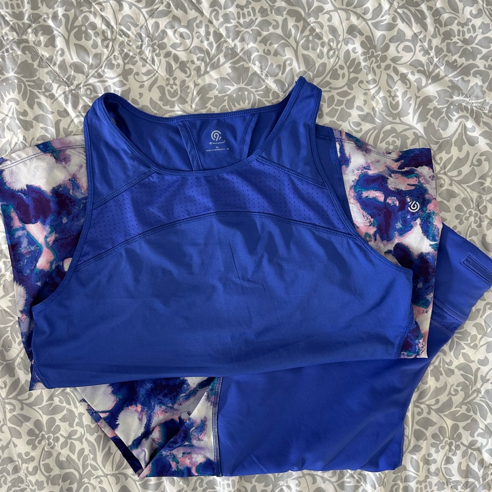 Champion workout outfit. Leggings and tank top L, XL